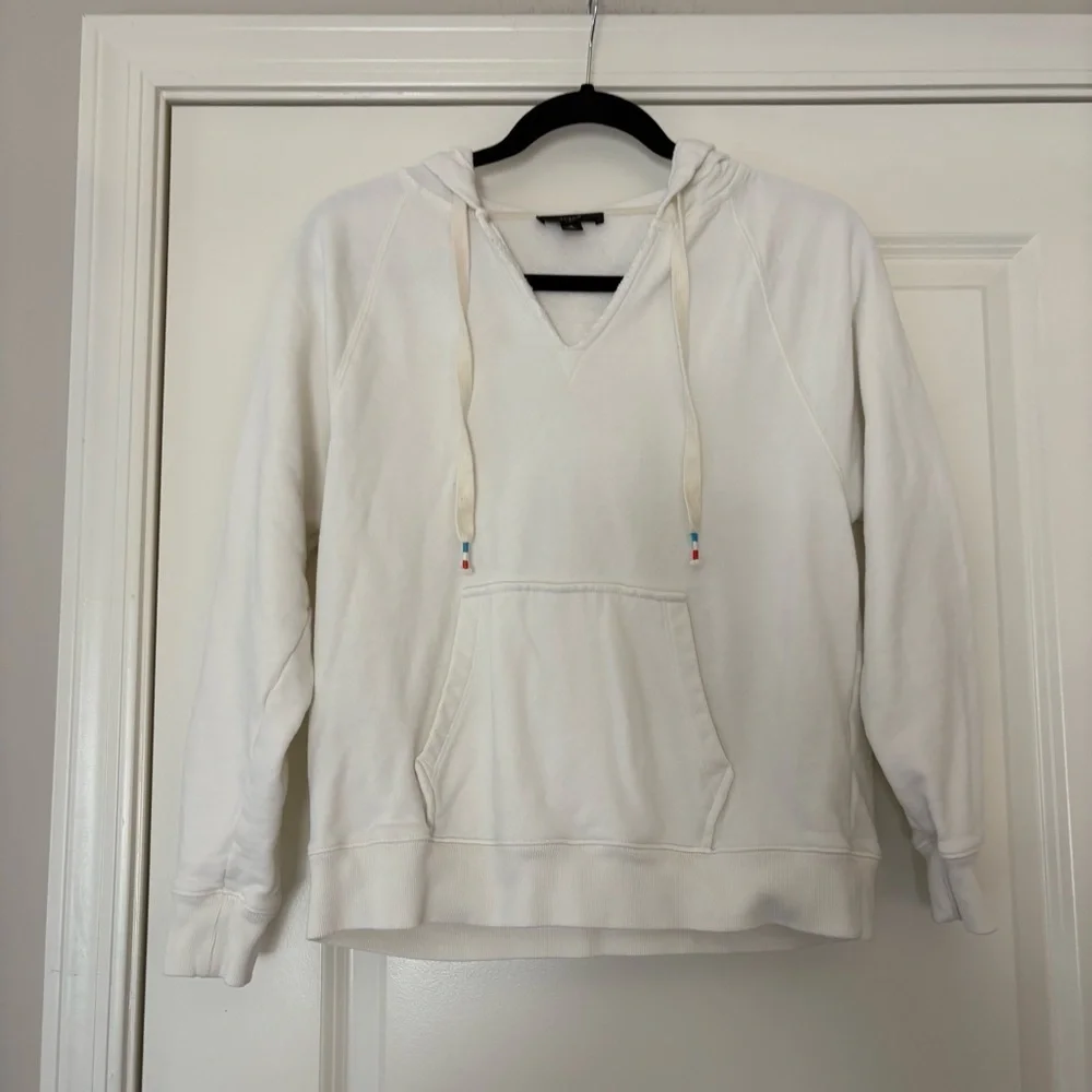 J.Crew Women’s White Long Sleeve Hoodie
